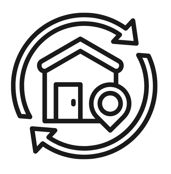 Job relocation icon